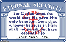 Eternal Security -  pocket card